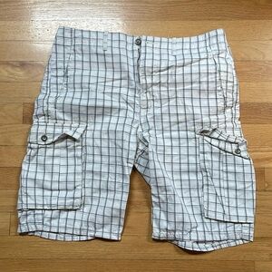 Men's plaid cargo Shorts
